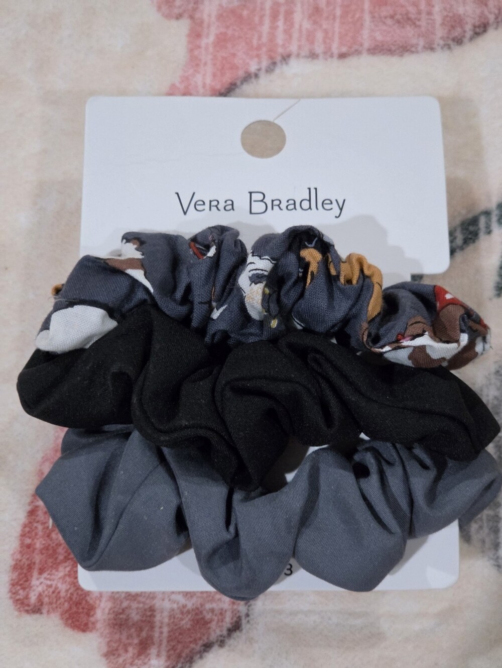 New Vera Bradley Holiday Dogs Scrunchies 3pk